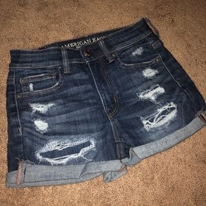 AEO high rise shorts